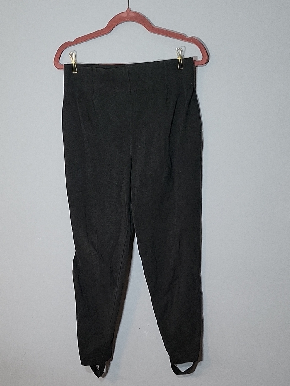 Rafaella Size M* True 80s Vintage Black Women’s Ponte Stirrup Pants